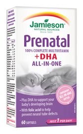 JAMIESON - Prenatal Complete multivitamine cu DHA și EPA 60 cps.