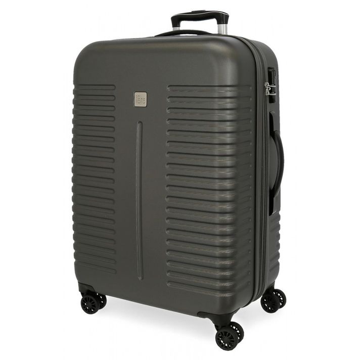 JOUMMA BAGS - ABS ABS Călătorie valiza INDIA Antracita, 70x48x27cm, 70L, 5089222 (medium exp.)