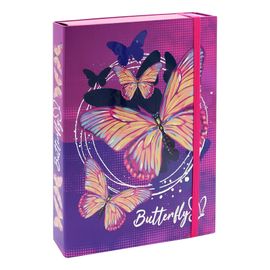 JUNIOR - Cutie pentru caiete A4 JUMBO - Fluturele