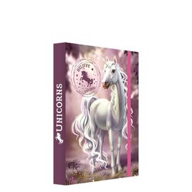 JUNIOR - Caiet de notițe A5 Jumbo Believe in Unicorns (Credeți în unicorni) cutie de caiet