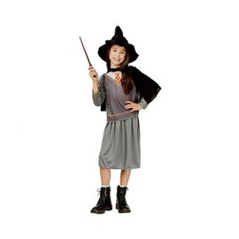 JUNIOR - Costum pentru copii Vrăjitor (tricou, pelerină, fustă, pălărie), mărimea 120 / 130 cm
