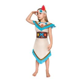 JUNIOR - Costum pentru copii indian (rochie, centură, bentiță), mărimea 110/120 cm.