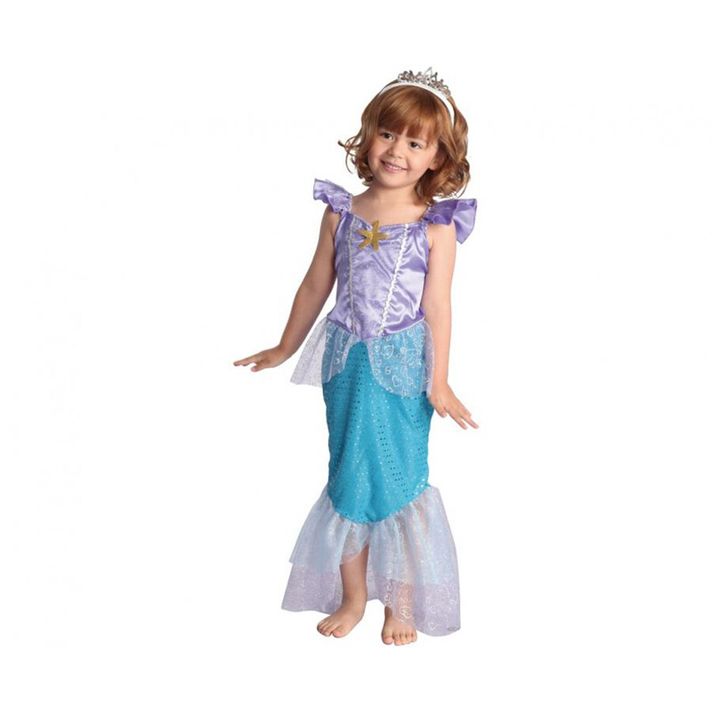 JUNIOR - Costum pentru copii Sirenă (rochie, bentiță), mărimea 92/104 cm
