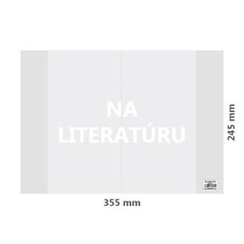 JUNIOR - Husă pentru literatură PVC 355x245 mm, gros/transparent, 1 buc.