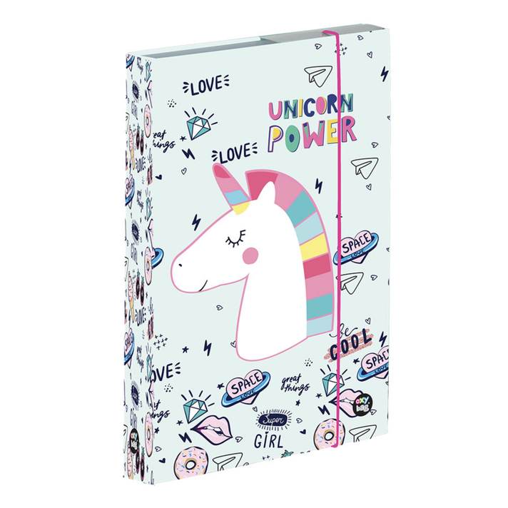 KARTON PP - Cutie de caiet A4 Jumbo Unicorn Iconic