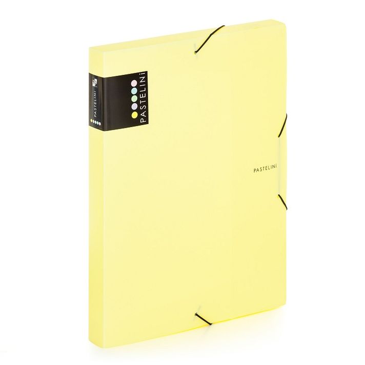KARTON PP - Pastelini A4 file box yellow