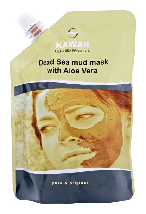 KAWAR - Mască de față cu minerale din Marea Moartă pungă de 250g cu capac - cu extracte de Aloe vera