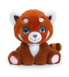 KEEL TOYS - SE1537 Keeleco Panda rosu - jucărie de pluș eco 16 cm