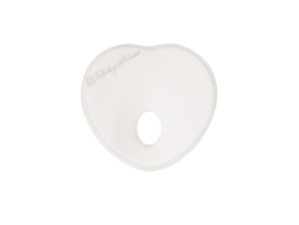 KIKKABOO - Pernă ergonomică din spumă cu memorie Heart Airknit White