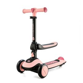 KINDERKRAFT -  Bicicleta fara pedale și trotinet 2 în 1 Halley Rose pink