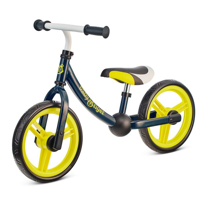 KINDERKRAFT - Bicicleta fara pedale Babytiger Flow Black/Green