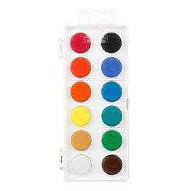 KOH-I-NOOR - Culori de apă 22,5 mm, set de 12 bucăți