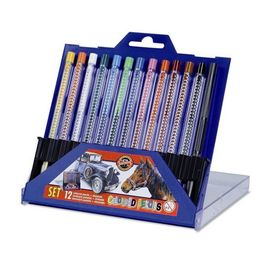 KOH-I-NOOR - Creioane colorate Scala, set de 12 bucăți