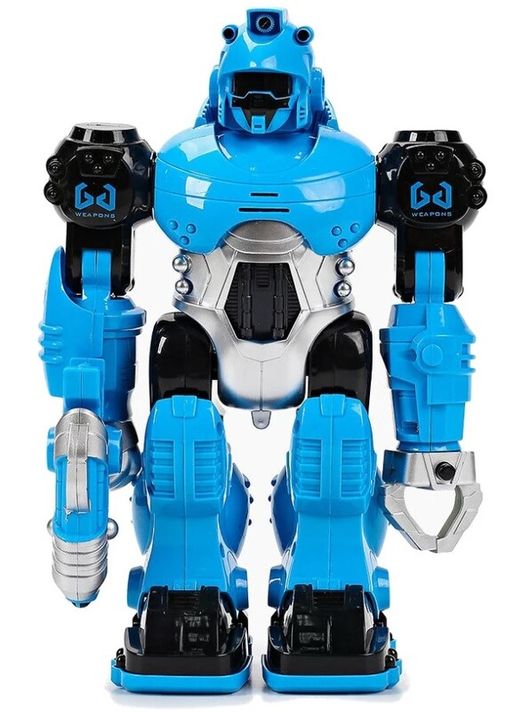 LAMPS - Robot Thunderbolt albastru cu efecte 25cm