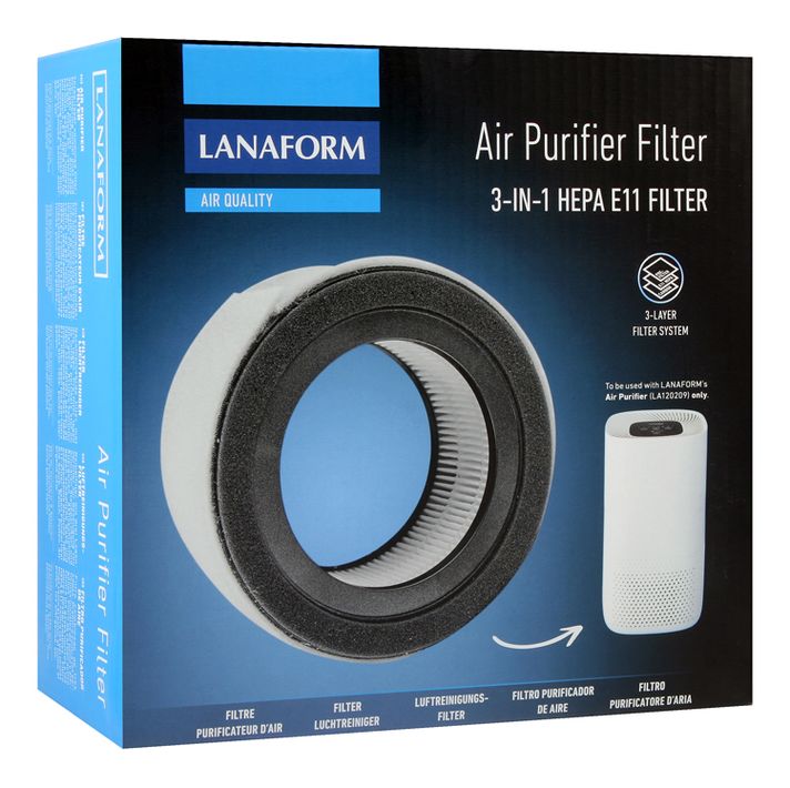 LANAFORM - Air Purifier HEPA E11 3 în 1 filtru