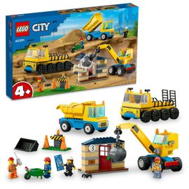 LEGO - City 60391 Furgonetă de construc?ie ?i macara de demolare