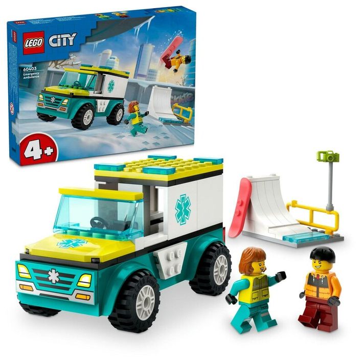 LEGO -  City 60403 Ambulantă si snowboarder