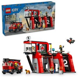 LEGO - Statie de pompieri  City 60414 cu masină de pompieri