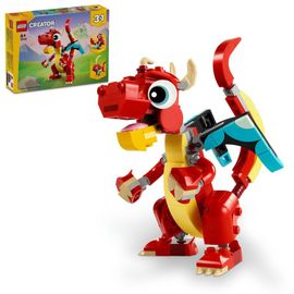 LEGO -  Creator 3 în 1 31145 Dragonul Rosu