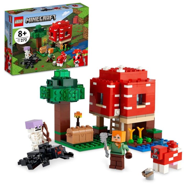 LEGO - Minecraft21179 Casă cu ciuperci