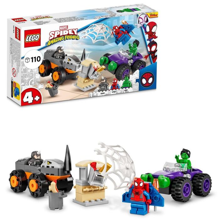 LEGO - Marvel 10782 Hulk vs. Rhino - un duel de jeep-uri