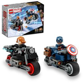 LEGO - Marvel 76260 Black Widow ?i Captain America pe motociclete