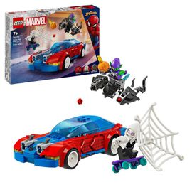 LEGO - Masina de curse a lui Spider-Man  Marvel 76279 si spiridusul verde al lui Venom