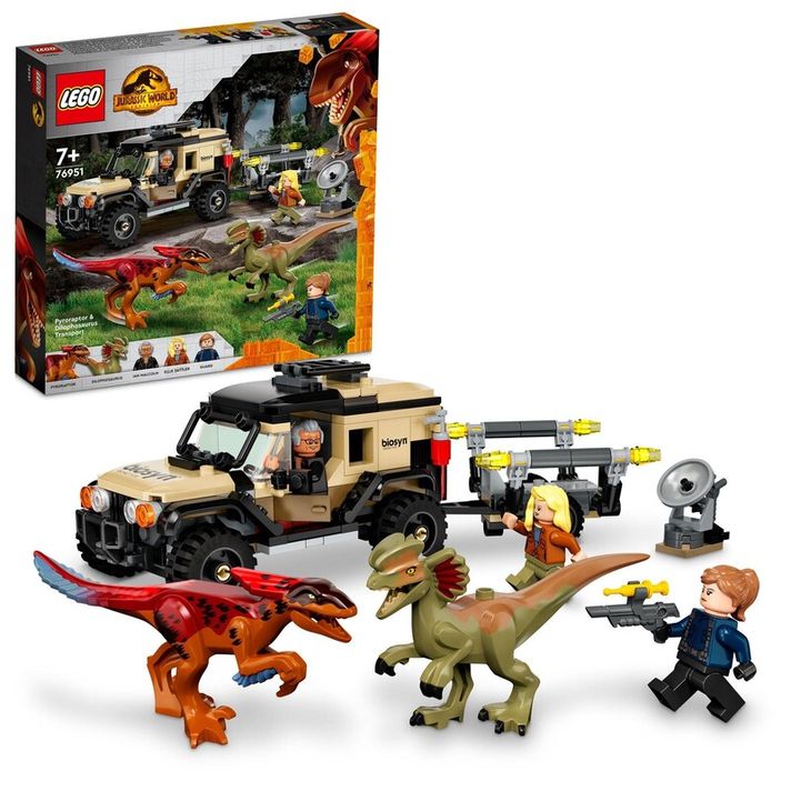 LEGO - Transportul Pyroraptorilor și dilofosaurilor