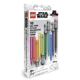 LEGO STATIONERY - Star Wars Stilouri cu gel, set de sabie laser - 10 bucăți