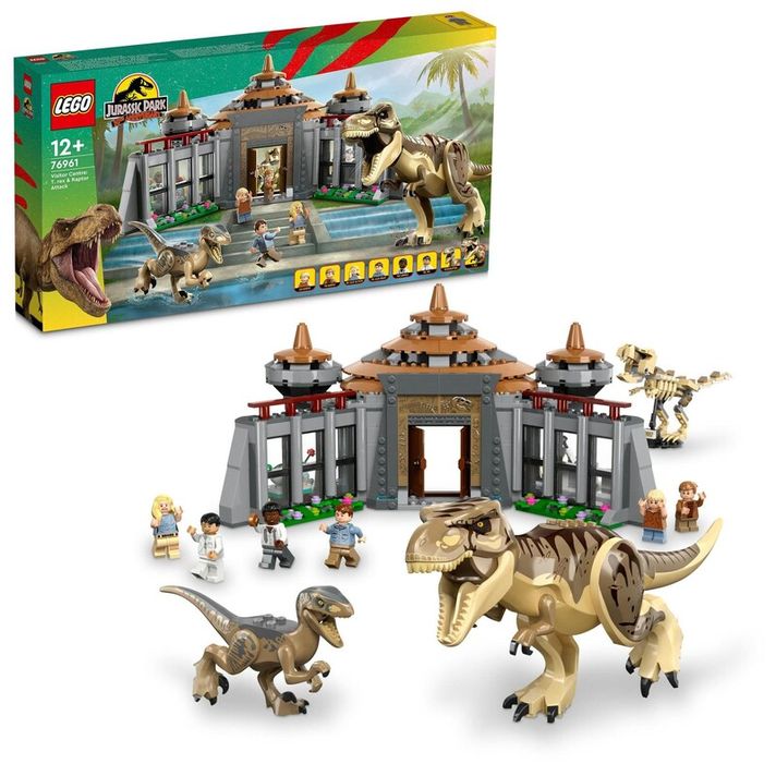 LEGO - Centrul de vizitare: atacul lui T-rex si al raptorului