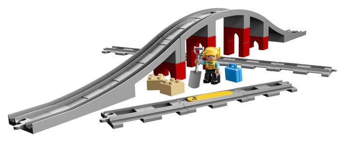 LEGO - Accesorii pentru trenuri DUPLO10872 - pod ?i ?ine