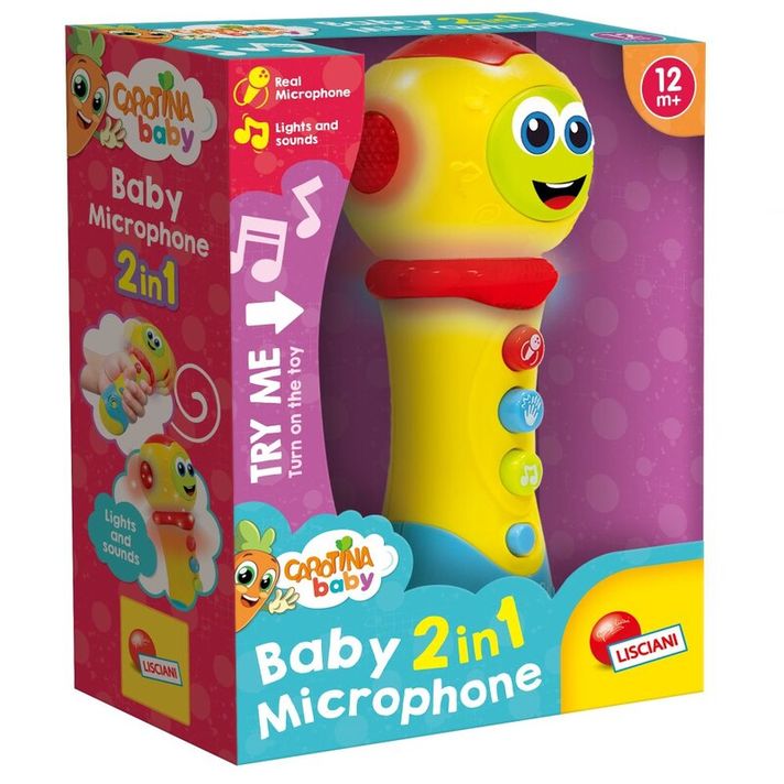 LISCIANIGIOCH - Carotina Baby - Microfon pentru copii 2 în 1