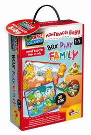 LISCIANIGIOCH - Familia de joacă Montessori Baby Box - Insert Cubs
