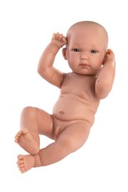 LLORENS - 63501 NEW BORN BOY - bebelus realist cu corp intreg de vinil - 35 cm