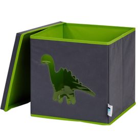 LOVE IT STORE IT - Cutie de depozitare pentru jucării cu capac si fereastră - dinozaur