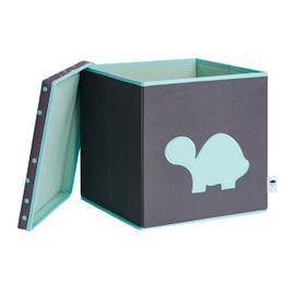 LOVE IT STORE IT - Cutie de depozitare pentru jucării cu capac - gri, Broască testoasă verde