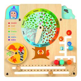 LUCY & LEO - 322 Calendarul naturii - tabla de joc educativ din lemn