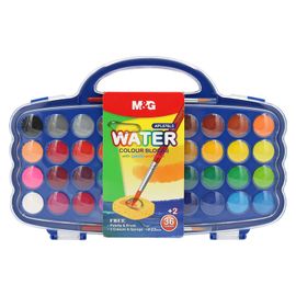 M&G - Culori de apă 36+2 culorile (23 mm) + paletă și pensulă