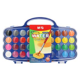 M&G - Culori de apă 36+2 culorile (30 mm) + paletă și pensulă