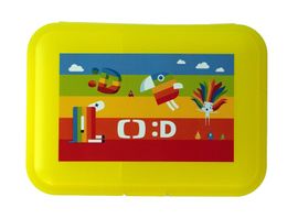 MAC TOYS - Dečko cutie de zeciuială cu compartiment galben