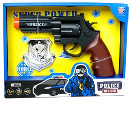 MAC TOYS - Pistol de poliție cu insignă
