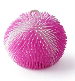 MAC TOYS - SPORTO Curcubeu minge cu lumină - roz și alb
