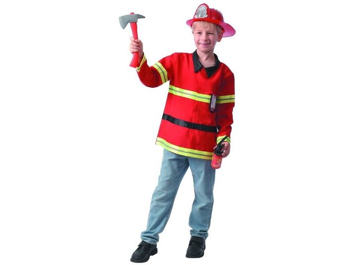 MADE - Costum de carnaval - pompier, 120 - 130 cm