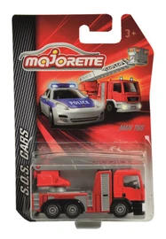 MAJORETTE - Mașină de pompieri/ambulanță, metal
