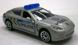 MAJORETTE - Masină de politie din metal, versiunea cehă