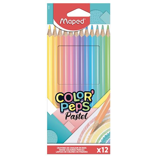 MAPED - Creioane colorate Color' Peps Pastel 12 buc.
