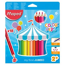 MAPED - Creioane colorate JUMBO Color' Peps18buc