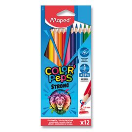 MAPED - Creioane colorate triunghiulare "COLOR'PEPS STRONG" set de 12