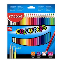 MAPED - Creioane colorate triunghiulare MAPED "COLOR`PEPS", 24 buc