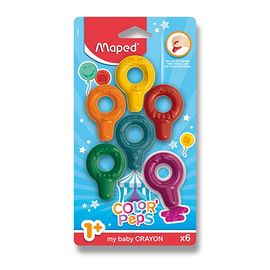 MAPED - Creioane colorate COLOR`PEPS Baby Crayon, 6 buc.